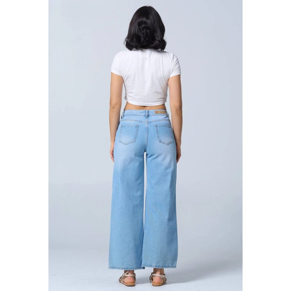 Low Rise Wide Leg Jeans - Picture 2 of 4